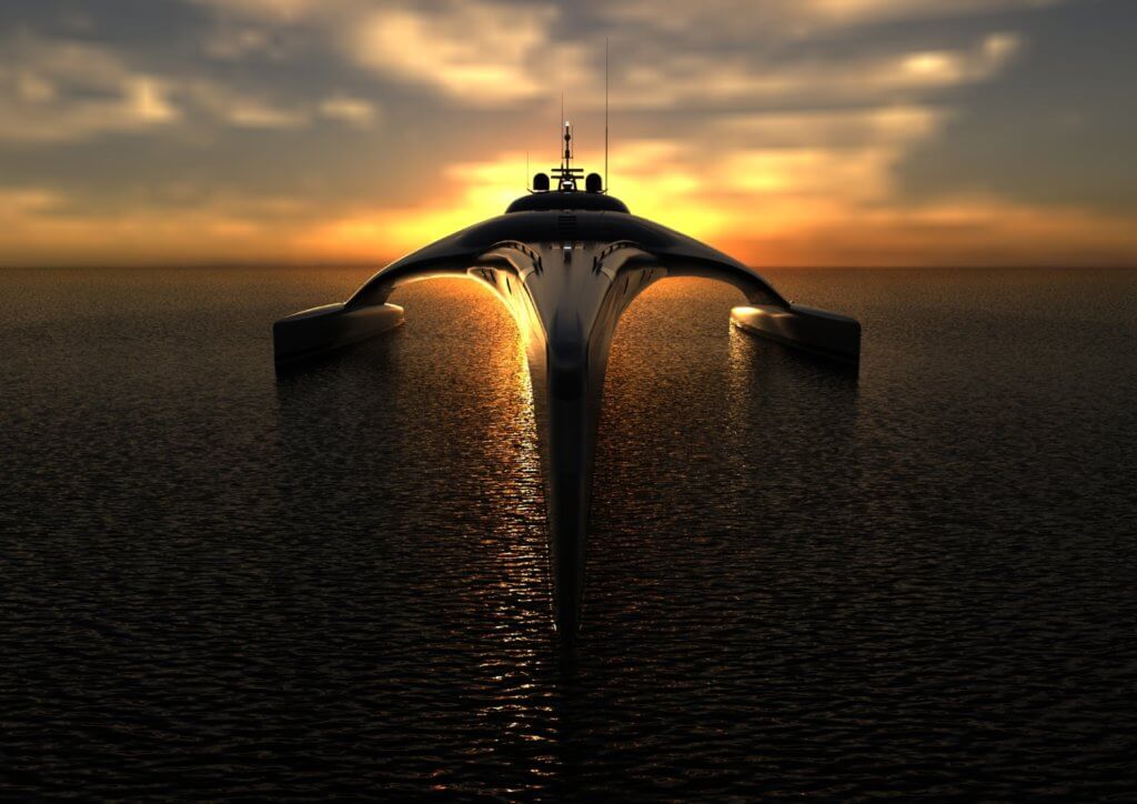 This Billionaires Superyacht Is The Most Futuristic Trimaran In Asia